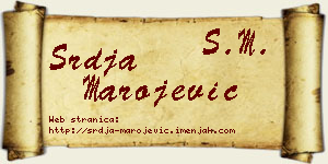 Srđa Marojević vizit kartica